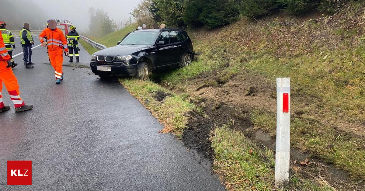 Unfall Auf Der A S Dautobahn Pkw Kam Ins Schleudern Und Landete Im